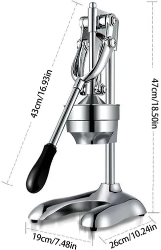 Miniatura 2 de Exprimidor de cítricos de hierro fundido Prensa manual manual extragrande de grado comercial con mango ergonómico Exprimidor de encimera
