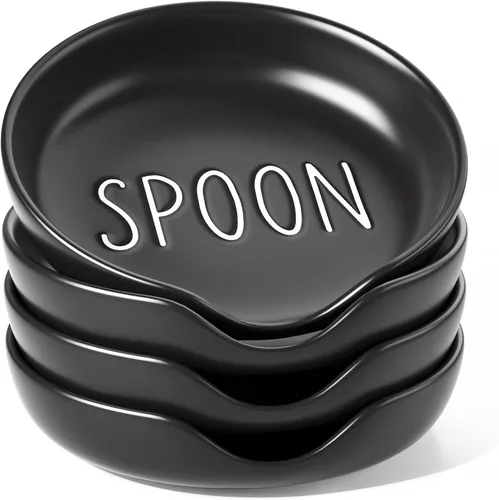 Miniatura 7 de LE TAUCI Soporte para cuchara para encimera de cocina, soporte para cucharas para estufa, decoración de cocina de granja, soporte de cerámica