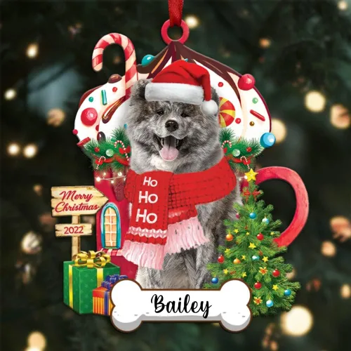 Miniatura 15 de Amantes de los perros de Navidad – Navidad de perros disponibles para muchos perros Shi Tzu – Adorno con forma personalizada, adorno de Navidad