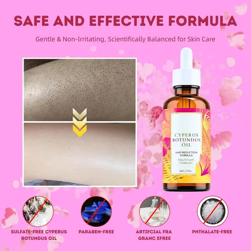 Miniatura 6 de Natural Cyperus Rotundus Oil for Hair Removal, Cyperus Rotundus Oil 60ml, Reduces Unwanted Hair Growth, Moisturizing & Soothing CyperusOil for
