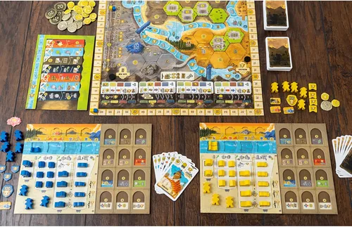 Miniatura 9 de Capstone Games Boonlake Euro - Juego de mesa de estrategia para 1-4 jugadores, gestión de manos, construcción de motores, planificación de recursos