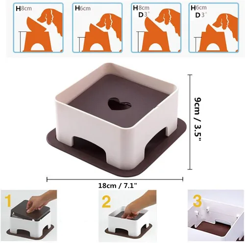 Miniatura 7 de Bulldog Bowl - Tazón de cerámica para perros – Plato para perros y gatos, cuenco de boca ancha para perros y mascotas, comedero inclinado estéril