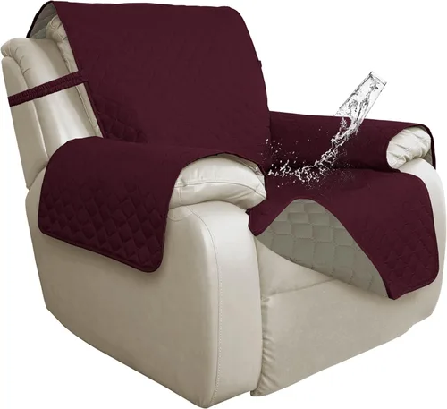 Miniatura 8 de ISSUNTEX Fundas de sofá de dos plazas con doble protección 100% impermeables para sala de estar, fundas para sofá de 2 cojines, protector de muebles