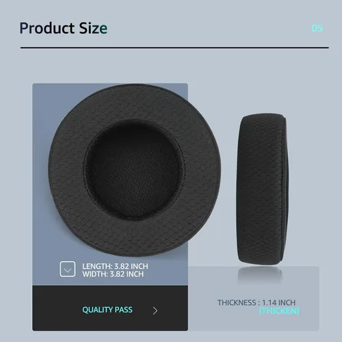 Miniatura 6 de Almohadillas de repuesto de tela para auriculares Corsair Virtuoso Gaming – Tela suave y almohadillas de espuma viscoelástica para Virtuoso RGB, XT
