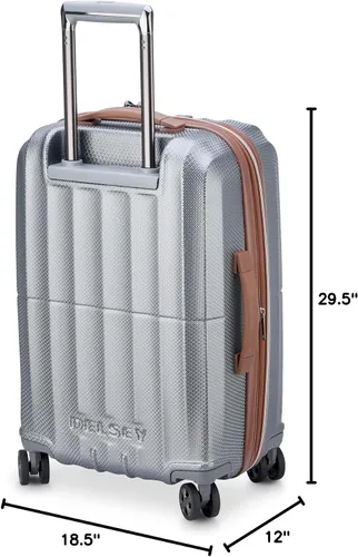 Miniatura 10 de DELSEY PARIS Carrousel Hardside - Equipaje expandible con ruedas giratorias, platino, juego de 2 piezas (2128)