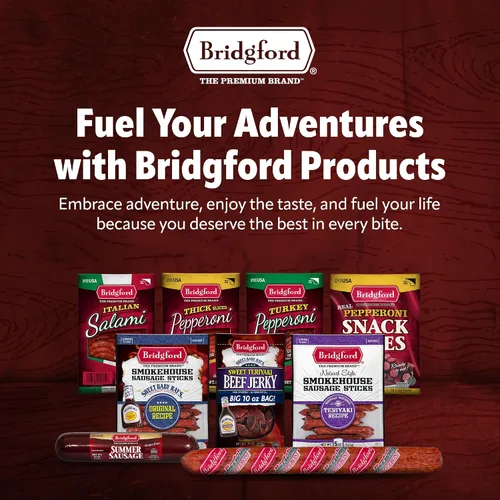 Miniatura 8 de Bridgford Old World Pepperoni Stick - Paquete de 2 palitos de pepperoni ahumados naturalmente para pizza y sándwiches - Bocadillo keto alto