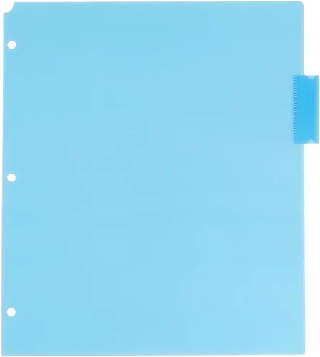 Miniatura 6 de JAM PAPER Separadores de Índice de Plástico de 5 Pestañas - 9 3/4 x 11 1/2 pulgadas - Multicolor Surtido - 5 Separadores con Pestañas/Paquete 1