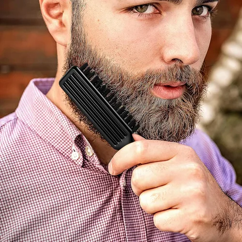 Miniatura 7 de NICEMOVIC Cepillos de peluquero, 10 piezas de cepillo de limpieza de cerdas de nailon con mango de plástico, suministros de limpieza Negro