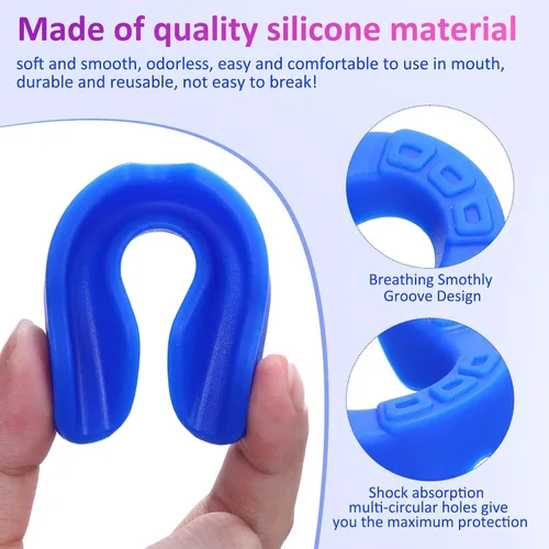 Miniatura 4 de Boao Paquete de 17 protectores bucales para niños y jóvenes, para deportes, niños y niñas, con funda para fútbol, lacrosse, baloncesto, boxeo