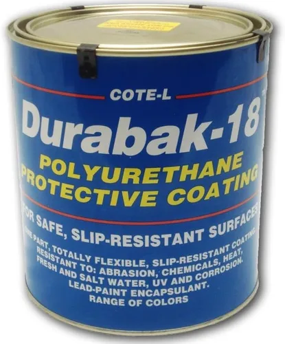 Durabak 18 (para exteriores), versión TEXTURIZADA, revestimiento antiderrapante, cobertor, pintura de cubierta para cualquier bote, muchos colores a