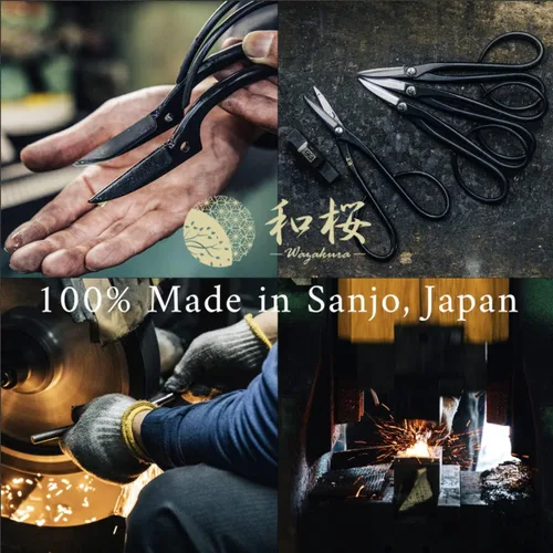 Miniatura 4 de Wazakura Yasugi Steel Made in Japan Ashinaga - Tijeras para bonsái de 8.2 pulgadas (8.268 in), tijeras de podar, herramientas japonesas