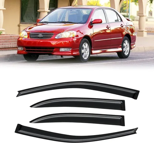 Miniatura 54 de Visera de ventana para Honda Civic 2022-2025, protectores de lluvia de canal exterior, escudos, deflector de ventilación, sombra, viento, humo