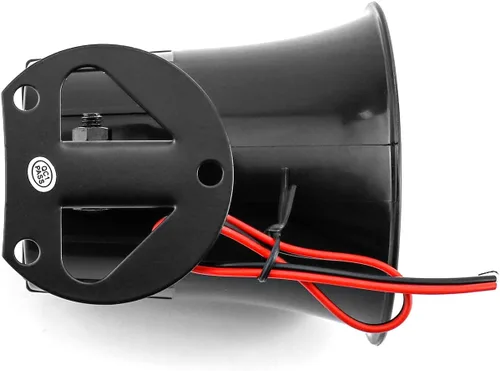 Miniatura 7 de QWORK Bocina de Sirena Eléctrica, Sirena de Alarma Alámbrica de Seguridad de 12 V CC para Sistema de Alarma Doméstica de Seguridad y Protección, 110