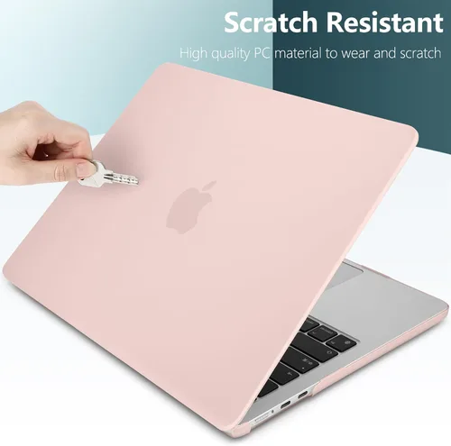 Miniatura 4 de TWOLSKOO Compatible con funda para MacBook Air M4 de 15 pulgadas versión 2025-2023 M4 A3241 M3 A3114 M2 A2941, carcasa rígida de plástico y Tiza