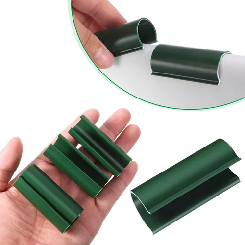 Miniatura 2 de Jetec 32 clips de tubería de PVC abrazaderas para cubierta de piscina para piscinas sobre el suelo, invernaderos, cubiertas de hileras, jardín