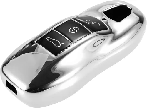 Miniatura 9 de Funda protectora para llavero de automóvil con control remoto de 3 botones, compatible con Porsche Cayenne Panamera 2011-2017, protección completa