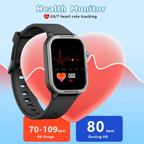 Miniatura 5 de Reloj inteligente para niños para niño niña, relojes para niños con 19 modos deportivos, frecuencia cardíaca, monitor de sueño, podómetro