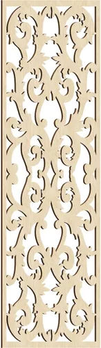 Miniatura 104 de Meadville Paneles decorativos de pared de madera con calado, 9 3/8 pulgadas de ancho x 24 3/8 pulgadas de alto x 1/4 de alto, aliso