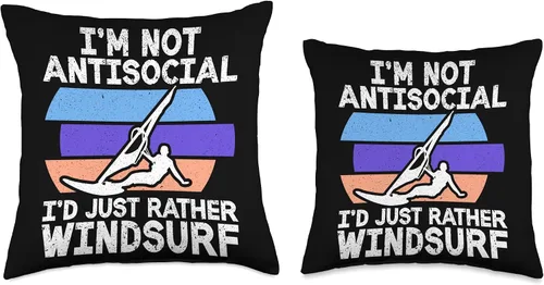 Miniatura 3 de Windsurfing Surfing Board Water Sports Throw Pillow