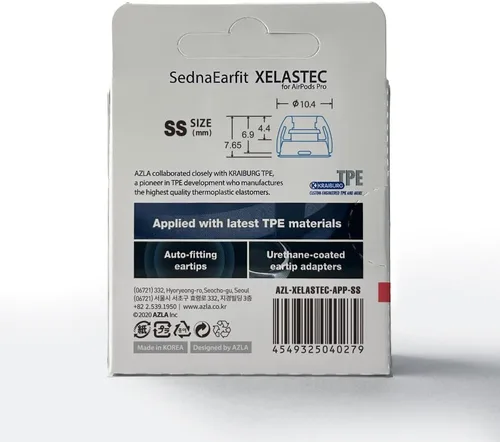 Miniatura 4 de AZLA XELASTEC para Airpods Pro de 1ª y 2ª generación (M) - Reemplazo de la punta de los auriculares Airpod Pro - Puntas para Airpod Pro con silicona
