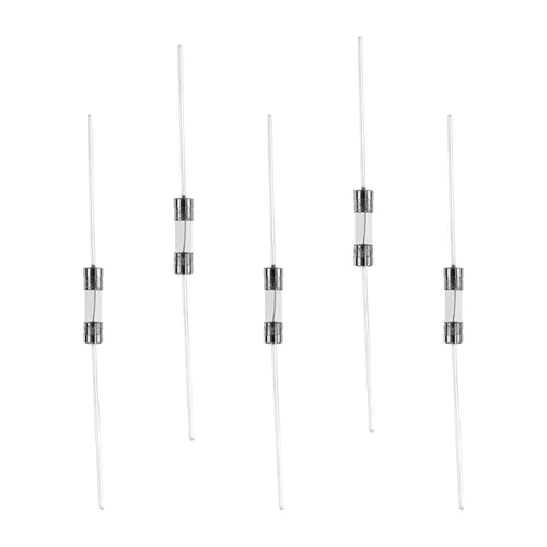 Miniatura 11 de Fielect Fusibles de tubo de vidrio axiales con cable de plomo de soplado lento de 0.197x0.787 in 2A 250V fusibles de retardo de tiempo