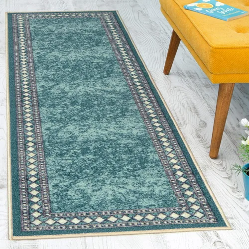 Miniatura 40 de Antep Rugs - Alfombras modernas con bordes, antideslizantes (antideslizante), de perfil bajo con respaldo de goma, para cocina, juego de 2 piezas