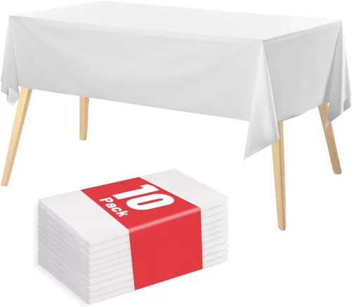 Miniatura 41 de Mantel de plástico, 310 pies x 54 pulgadas, mantel desechable con cualquier corte de corte, rollo de plástico de alta calidad para fiestas, pícnics