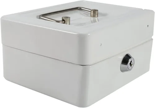 Miniatura 9 de Omabeta Mini caja para el hogar, 1 unidad, portátil, de acero, con cerradura para dinero en efectivo, tipo cerradura de llave, caja de seguridad