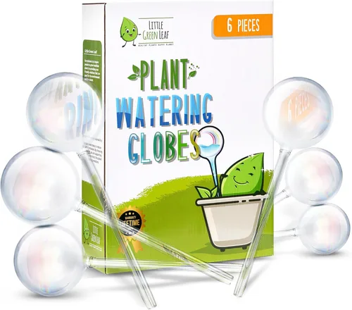 Miniatura 10 de Little Green Leaf Bombas de Riego Automáticas para Plantas, Insertos de Maceta de Riego Automático (Set de 10) Bombas de Plástico Transparente 6