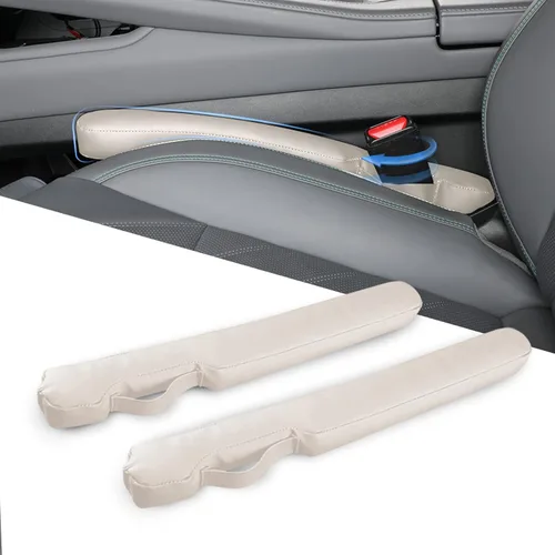 Relleno de espacio para asiento de coche de cuero universal para coche, camioneta y SUV para bloquear el espacio entre el asiento y la consola y