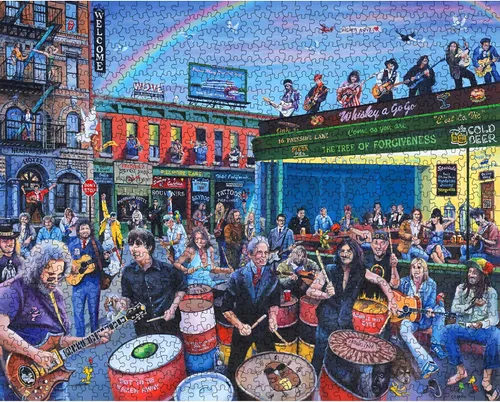 Miniatura 3 de White Mountain Rompecabezas de 1000 piezas divertido para festivales de música con piezas grandes, regalo para adultos y familia de 24 x 30