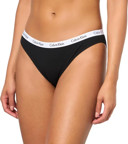 Miniatura 2 de Calvin Klein - Calzones bikini elásticos de algodón con logotipo de carrusel para mujer, paquete múltiple