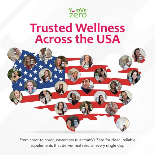 Miniatura 6 de YUM-V'S Gomitas Multivitamínicas Suplemento de Vitaminas Sin Azúcar para Mujeres y Hombres Cromo, Tiamina y Magnesio Gomitas de Sabor Natural