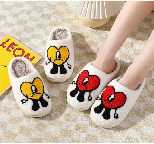 Miniatura 7 de Cute Slippers for Women Men Soft Plush Warm Couples Slides Home Slippers