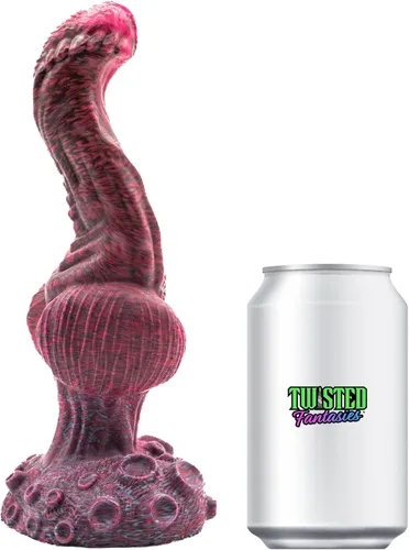 Miniatura 4 de Dominus - Consolador con ventosa anudada, combinación de colores rosa/negro, hecho a mano en los Estados Unidos, juguetes sexuales para adultos