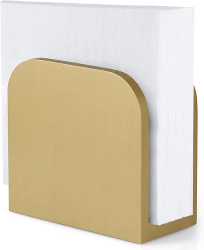 Miniatura 14 de Servilletero para Mesa, ALELION Servilleteros de Madera de Acacia para Cocina, Servilletero para Cocina, Comedor, Decoración de Mesa, Dispensador