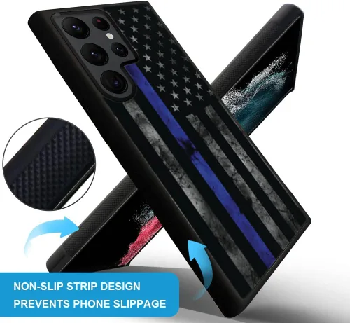 Miniatura 3 de DJSOK Compatible con Samsung Galaxy S22 Ultra, Funda con Patrón de Diseño, Parachoques Trasero Antiarañazos, Rincón Reforzado, TPU Suave, Fundas