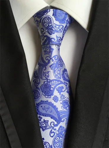 Miniatura 116 de WeiShang Lote de 6 corbatas clásicas de seda para hombre, corbatas tejidas jacquard