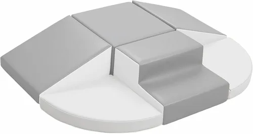 Miniatura 9 de Hoohtoot Bloques de escalada de espuma para niños pequeños: juego de 6 piezas de cuero sintético suave - Juguetes de escalada y gateo