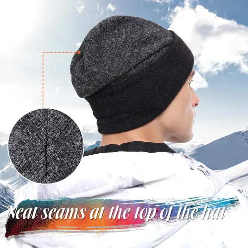 Miniatura 4 de WTACTFUL Gorro térmico cálido y holgado para invierno, para esquí, snowboard, al aire libre, hombres y mujeres
