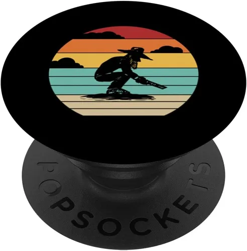 Retro Prospecting Miner Placer Minería Oro Panorámica PopSockets Intercambiable PopGrip
