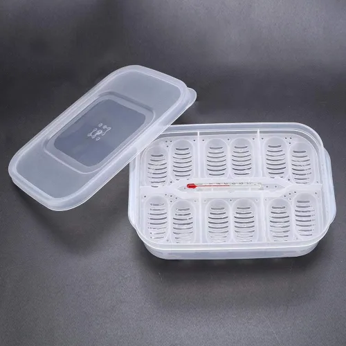 Caja de cría de reptiles, incubadoras de huevos de reptiles de plástico con tapa transparente para eclosionar, lagartos, melena de león, reptiles