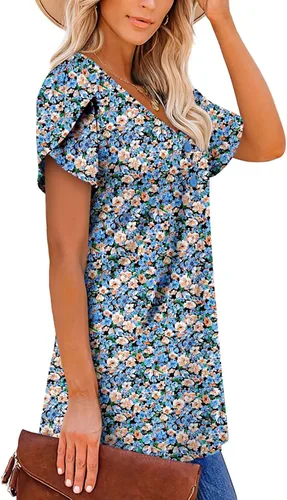 Miniatura 3 de Camisetas sin mangas para mujer y camisetas florales de verano de manga corta