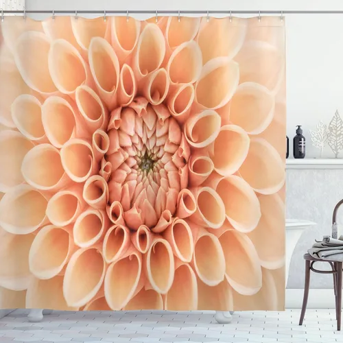 Miniatura 57 de set de cortina para baño decorativa de tela de poliéster con ganchos