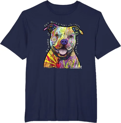 Miniatura 52 de Beware Of Pit Bulls, Dean Russo Pitbull Original - Camiseta para amantes de los perros, Negro