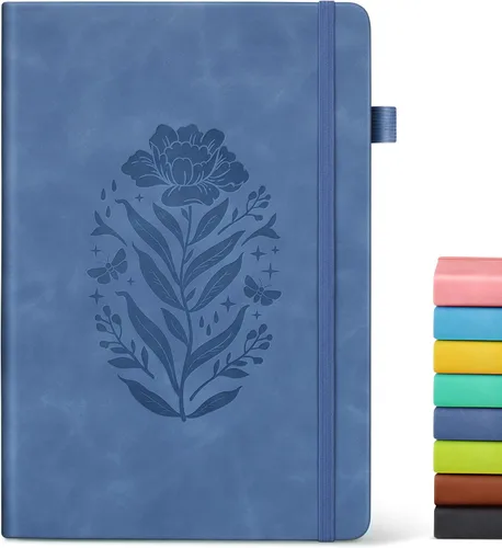 Miniatura 8 de Cuaderno de diario con líneas para mujeres, A5 de tapa dura de cuero rosa para escribir, 200 páginas, diario de viaje diario, cuaderno grueso