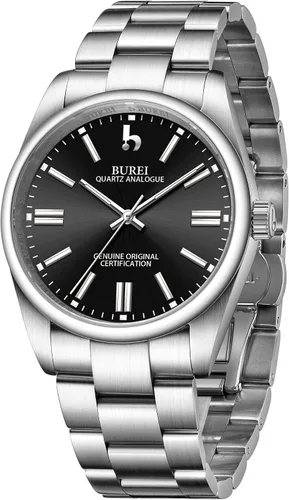 Miniatura 2 de BUREI Couple Watch for Men and Women Dress Minimalist Stainless Steel Watches Waterproof Fashion Watches