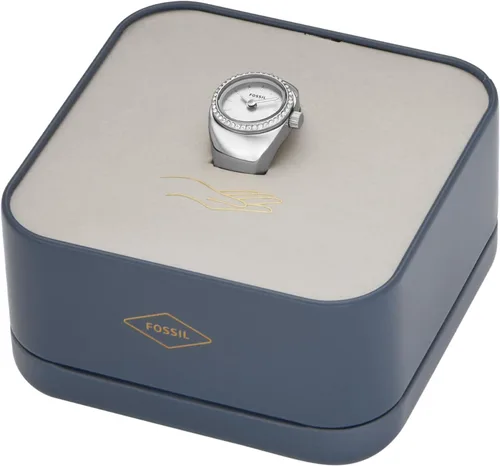 Miniatura 5 de Fossil Anillo de reloj para mujer con pantalla analógica de dos manecillas y banda de expansión de acero inoxidable
