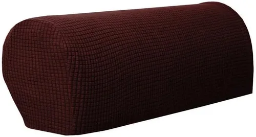 Miniatura 6 de BADASS SHARKS Protectores de reposabrazos de sofá para sillones, sofás, sillón antideslizante, juego de 2 fundas de vellón de primera calidad, Gris