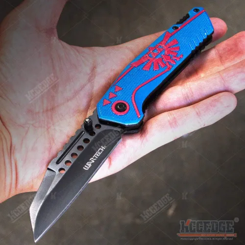 Miniatura 3 de KCCEDGE BEST CUTLERY SOURCE EDC - Cuchillo de bolsillo para camping, accesorios de caza, cuchillo plegable de borde afilado para equipo de Azul